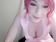 Camgirl Cherryvonfairy Sucking Dildo And Show Tits