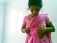 Cute Indian Desi Girl In Pink Saree Sucking And Fucking
