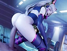 Lusty Overwatch D. Va Fucks World's Monstrous Big Black Cock For Her First Time Anal - Cummed! ❤︎