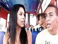 Culioneros - Young Colombian Goddess Boards A Bus & Gets Banged!