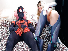 Fine Spider-Husband Multiverse: Miles Morales Passionately Drilled Gwen Stacy And Filled Her Mouth With Jizz