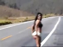 Voyeur Woman Flashing Pussy Video