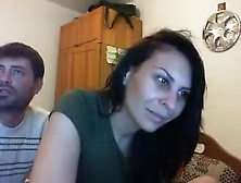 Couple Tries Out Their Live Webcam And She Shows Off Her Bo
