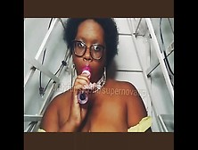 Black Woman Swallowing Her Dildo And Wishing It Was You