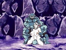 Queen Axe [Extreme Anime Pornplay] Ep. Two Muscular Bimbos Gang Bang With Orcs Huge Dicks