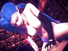 Night Sex With Jinx,  Cum On Her Face | League Of Legends