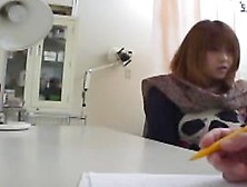 Busty Japanese Minx Got Her Slit Fucked With A Toy At A Gyno