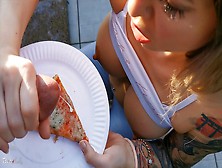 Naughty Food Porn Fantasy.  Eating My Pizza With Jizz Topping.  Wetkelly