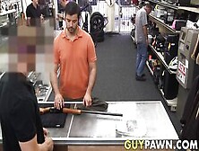 Pawnee Rides Cock To Avoid Walking Out Of The Shop Broke