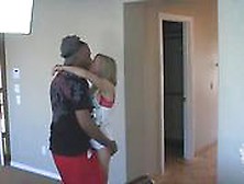 Petite Blonde Wife Takes Black Dick In Ass Then Creampie