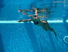 Hot Mary Kalisy Russian Pornstar Swims Naked In The Pool