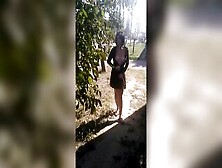 My First Outdoor Nudity On The Street - Vikkisexy