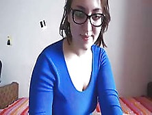 Sexy Brunette In Glasses Webcam