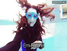 Attractive Underwater Pool Masturbate Of Emi Serene