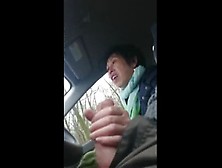 Mature Asian Hand Job In The Car