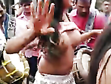Playful Indian Teen's Pussy Flashing In Public