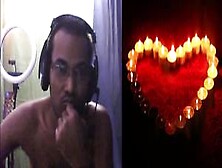 Hombre Desnudo,  Atractivo Y Sensual Haciendo Show Webcam En Directo