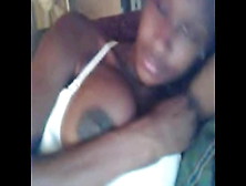 Busty Black Slut On Web Camera