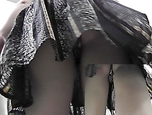 Gorgeous Upskirt Girl's View Excites All Spectators