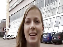 A Beautiful Young Girl Amateurs Is Discovered On The Street