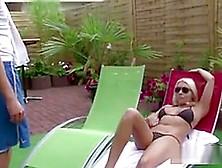 German Milf Fuck Young Boy Outdoor At Pool In Holiday
