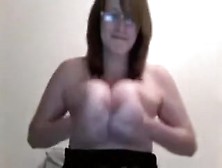Fine Titjob Practice Of Incredibly Busty Non-Professional Hotty On Web Camera