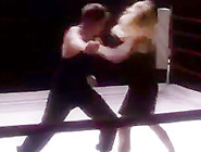 Mixed Fight In Ring... Woman Destroy Man