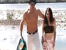 Amateur Couple Having Sex By The Water