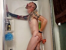 Mikel Donovon Plows And Gags On His Hard Dick In The Shower!