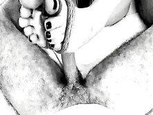 Kinktober Day 21 - Toes Kink: Bound Up Oily Foot Screwed - Cum On Her Little Feet: Bdsmlovers91