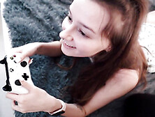 College Girl Love Making Video One-Eyed Snake In Slit Playing Xbox Part1