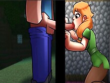 Minecraft Porn. Hornycraft.  All Sex Scenes With Alex [0. 14]