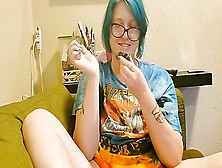 Foot Fetish Video For 20 Days Of 420 With Seattle Ganja Goddess! Shoe Lick Part 1