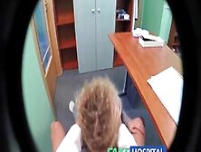 Fakehospital Triple Cumshot From Doctor When His Mistress Visits His Office