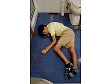 Young Man Having A Seizure In The Bathroom(Alt)