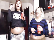 Two Chubby White Ladies Are Teasing Their Fans Over The Webcam