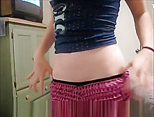 Cheeky Teenager Exposing Snatch While Modelling Panties