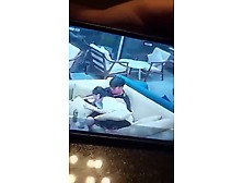 A Couple Secretly Fuck Each Other In A Cafe