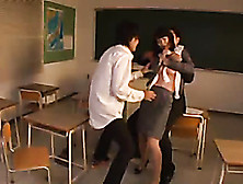 Seductive Schoolgirl Has A Go For Her Teacher As Her Gaping Hole Is Penetrated Deep