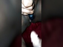 Cheating Cougar Uses Toy While I Stroke My Cock