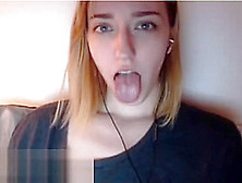Pretty Blonde Plays With Me On Omegle