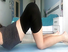 Naked Yoga.  Just Doing Yoga And Showing Off My Curves