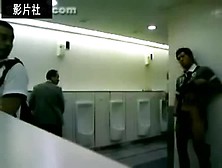 Jerking Off In Public Toilet