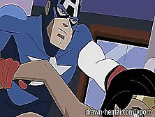 Superhero Porn – Wonder Woman Vs Captain America