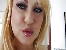 Blonde With Big Tits Rides Cock