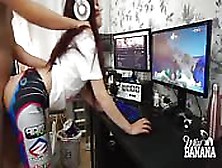 Teen Fucked While Playing Game