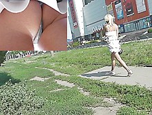 Panty Strap Gazoo Upskirt On Voyeur Camera
