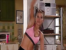 Helen Flanagan Working Out On Coronation Street