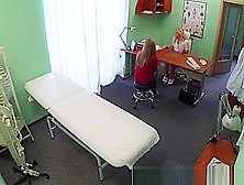 Naughty Blonde Nurse Sexually Seduces Stunning New Patient