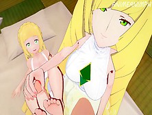 Pokemon Trainers Lillie And Lusamine Get Pounded In A Threesome Until Cream Pie - Cartoon Asian Cartoon 3D